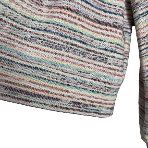 MADEWELL Multi colored Bubble Textured Crop summer Top | women;s x-small - Picture 7 of 10